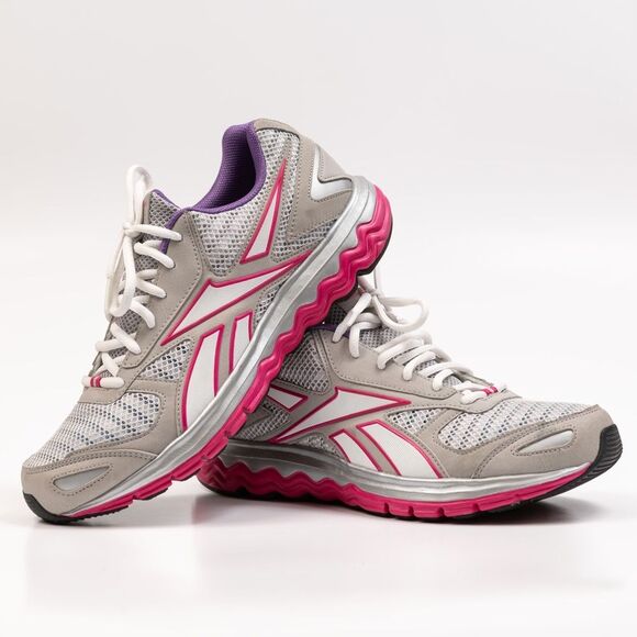 Reebok DMX Ride Sneakers gray pink Shoes size 10 - Picture 3 of 12